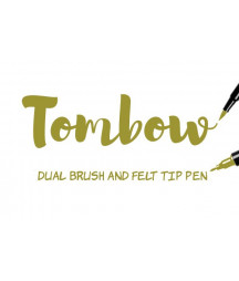 TOMBOW - ABT-076 Green Ochre Dual Brush Pen