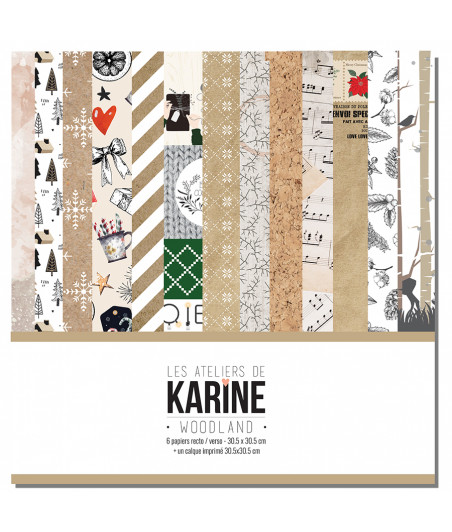 LES ATELIERS DE KARINE - Woodland 6f set 12x12