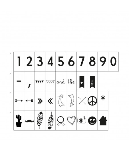 VAESSEN CREATIVE - Lightbox funky symbols x74