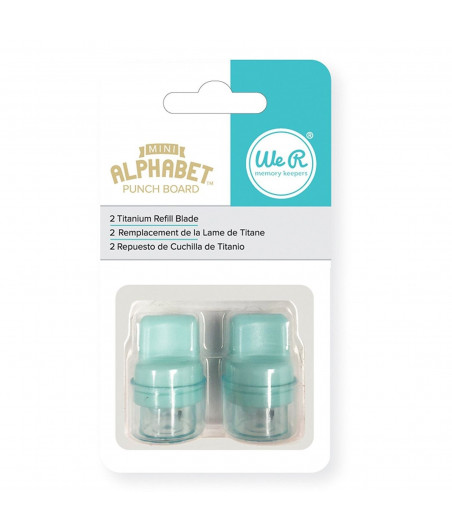 WE R MEMORY KEEPERS - Mini Alphabet Titanium Blade Refill x2