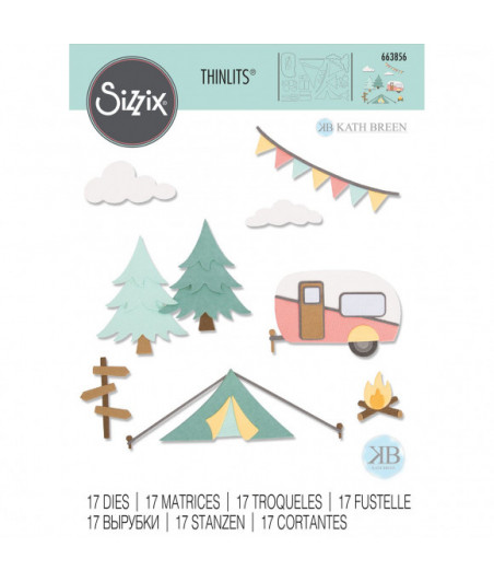 SIZZIX - Thinlits die set 17pk great outdoors