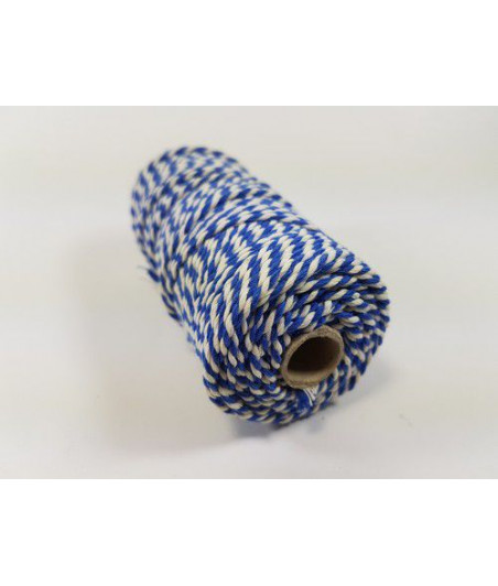 CRAFTEMOTIONS - Twine 2 mm x 43 m  - blue white