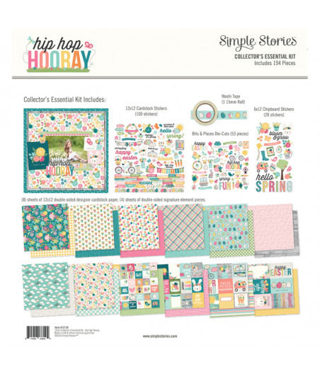 SIMPLE STORIES - Hip Hop Hooray Collector's Essentials Kit -12"x12"