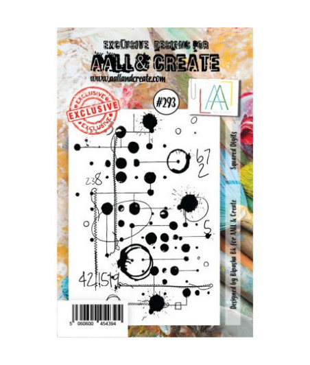 AALL & CREATE - 293 Stamp A7 Squared Digits