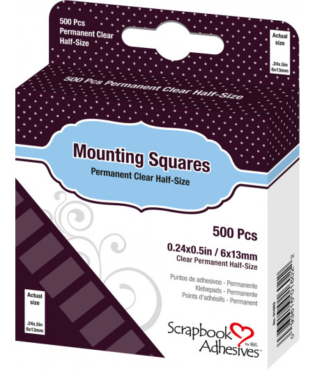 SCRAPBOOK ADHESIVE - Adhesives Mounting Squares Clear