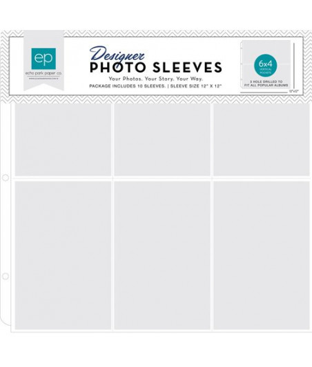 ECHO PARK - Echo Park Photo Sleeves 4x6 Inch Vertical (10 pcs)