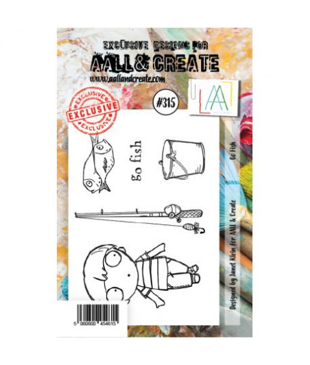 AALL & CREATE - 315 Stamp A7 Go Fish