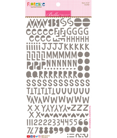 BELLA BLVD -  Oyster Florence Alphabet Stickers