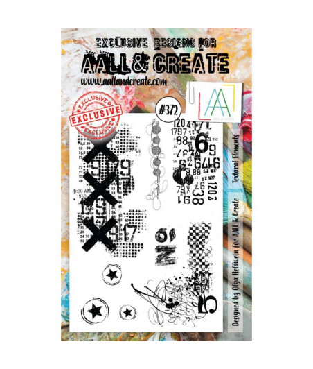 AALL & CREATE - 372 Stamp A6 Textured elements