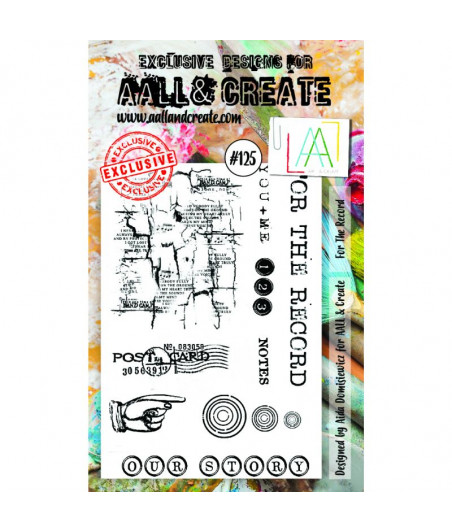 AALL & CREATE - 125 Stamp A6 For the record