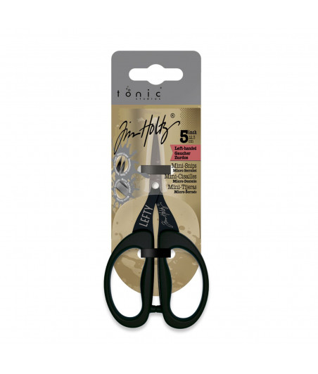 TONIC STUDIOS - LEFT HANDED 5" - 12,3cm mini snips - Tim Holtz - Forbici mini in titanio microseghettato