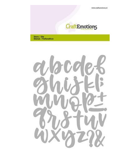 CRAFTEMOTIONS - Alphabet handlettering lowercase Card