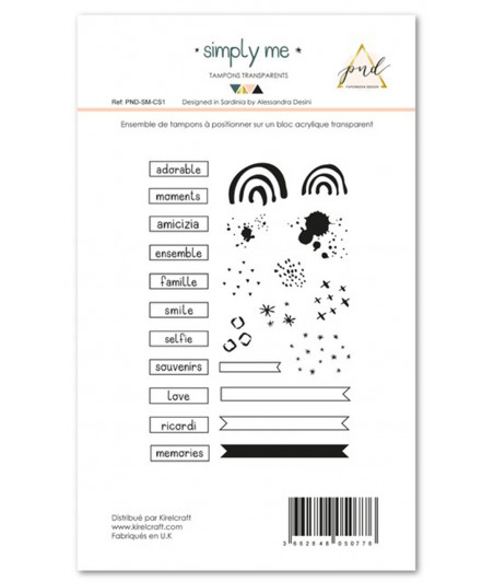 PAPERNOVA DESIGN - Simply Me Clear Stamp