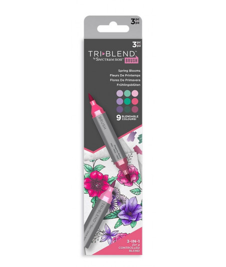 SPECTRUM NOIR - TriBlend Brush Spring Blooms (3pcs)