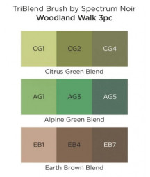 SPECTRUM NOIR - TriBlend Brush Woodland Walk (3pcs)