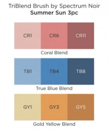 SPECTRUM NOIR - TriBlend Brush Summer Sun (3pcs)