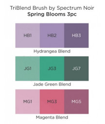 SPECTRUM NOIR - TriBlend Brush Spring Blooms (3pcs)