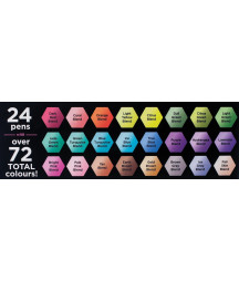 SPECTRUM NOIR - TriBlend Marker Essential Blends Collection (24pcs)