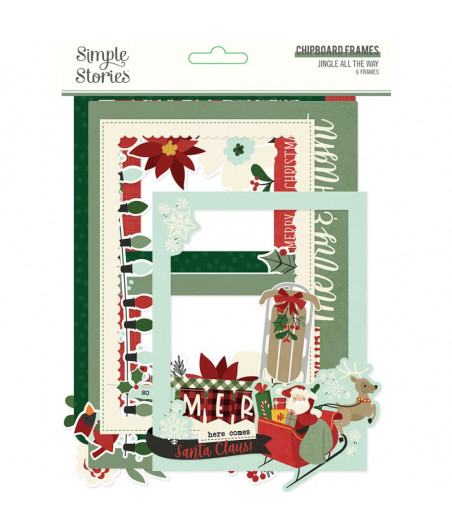 SIMPLE STORIES - Jingle All the Way - Chipboard Frames