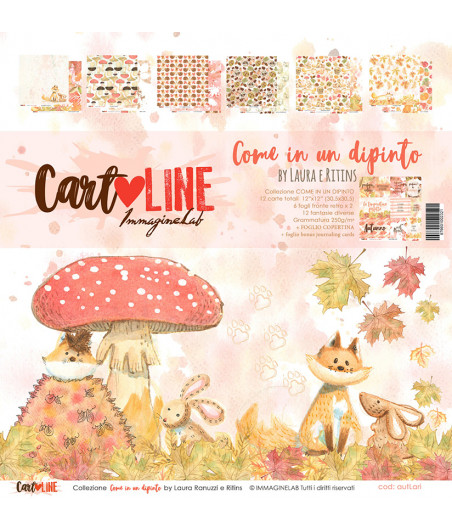 CartoLINE - Come in un dipinto by LaRi 12''x12''