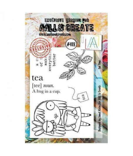 AALL & CREATE - 418 Stamp A7 Tea Time