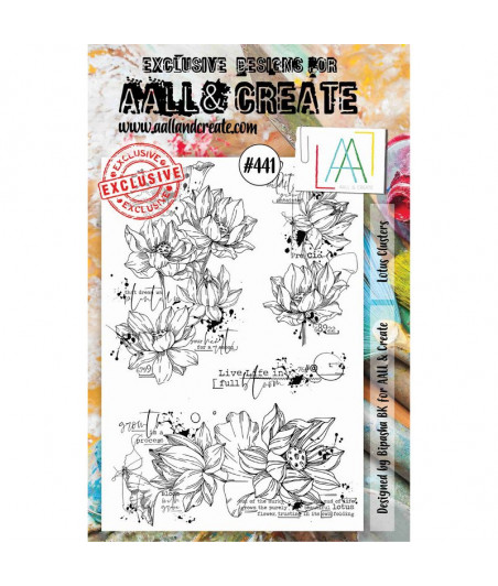 AALL & CREATE - 441 Stamp A5 Lotus Clusters