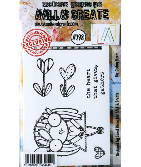 AALL & CREATE - 298 Stamp A7 The Giving Heart