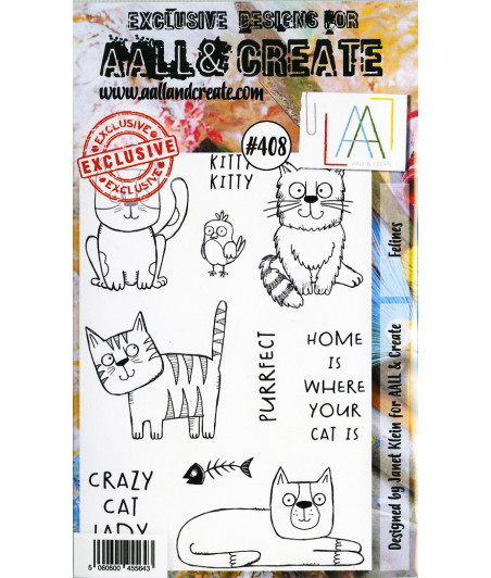 AALL & CREATE - 408 Stamp A6 Felines