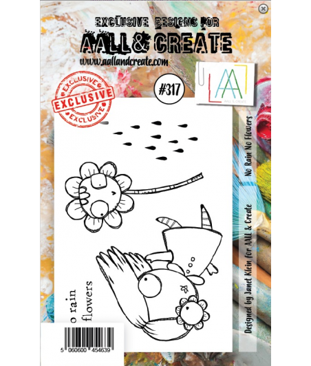 AALL & CREATE - 317 Stamp A6 No Rain NO Flowers