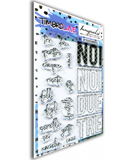 TimbroLINE - Combo2 (numeri e parole) by Silvia Andreis