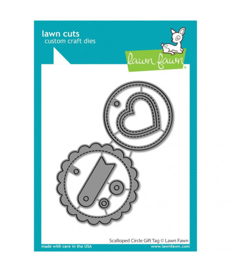 LAWN FAWN - Scalloped Circle Gift Tag Cuts
