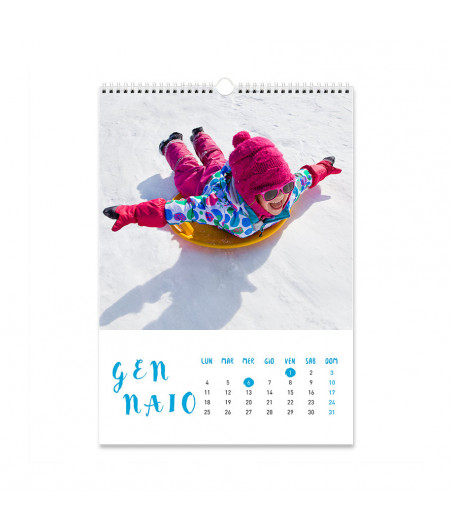 IMMAGINELAB - Calendario personalizzato Class A4 verticale anno 2024