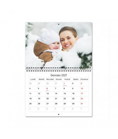 IMMAGINELAB - Calendario personalizzato Happy Days A4 anno 2024