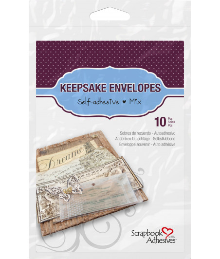 SCRAPBOOK ADHESIVE - Keepsake Envelopes Mix (10pcs)