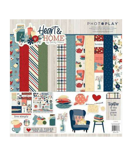 PHOTOPLAY - Heart & home - Pack 12"X12"