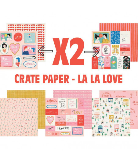 CRATE PAPER - La La Love - Collencition kit (RIDOTTO)