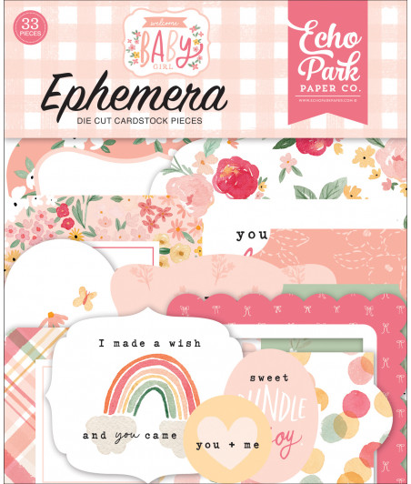 ECHO PARK - Welcome Baby Girl Ephemera