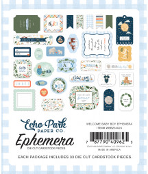 ECHO PARK - Welcome Baby Boy Ephemera