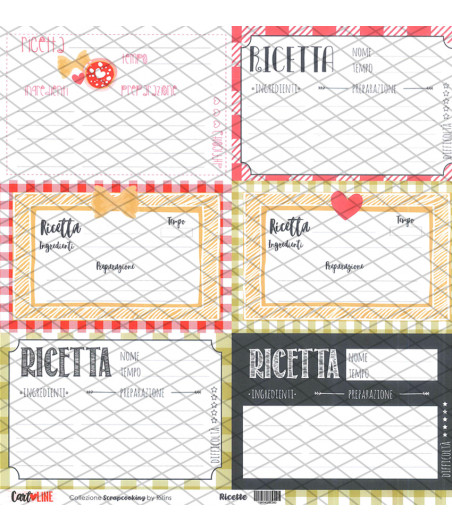 CartoLINE - ScrapCooking by Ritins 12''x12'' 1 foglio