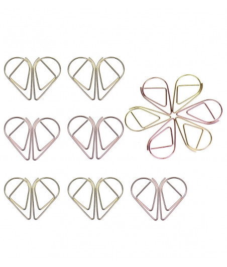 CLIPS - Graffetta in metallo ORO ROSA ( 4 PEZZI )