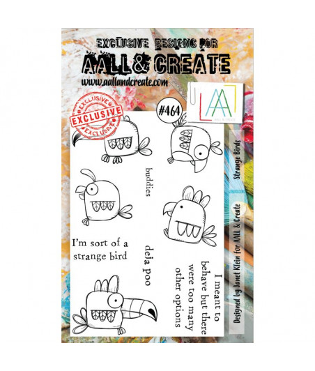 AALL & CREATE - 464 Stamp A6 Strange Birds
