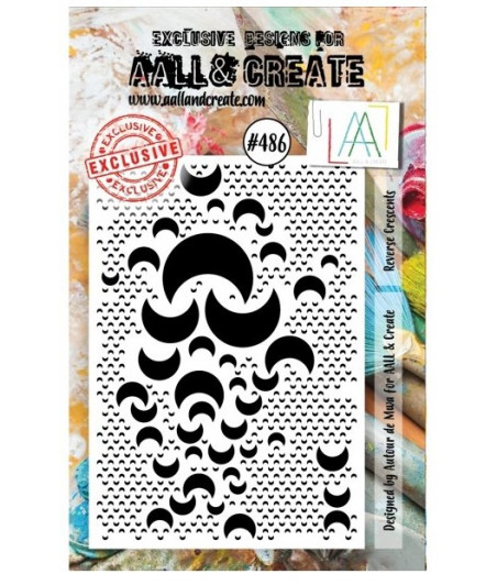 AALL & CREATE - 486 Stamp A7 Reverse Crescents