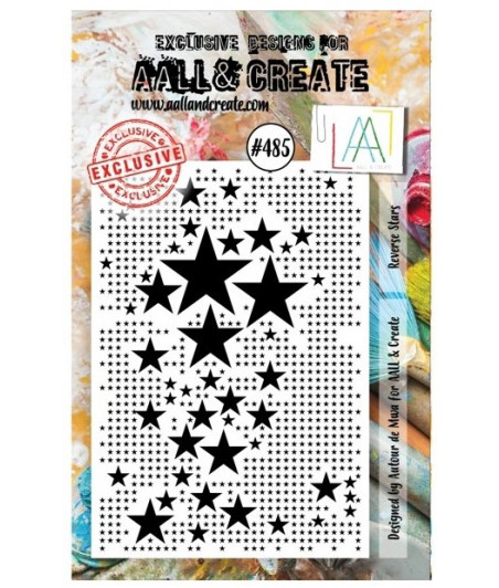 AALL & CREATE - 485 Stamp A7 Reverse Stars