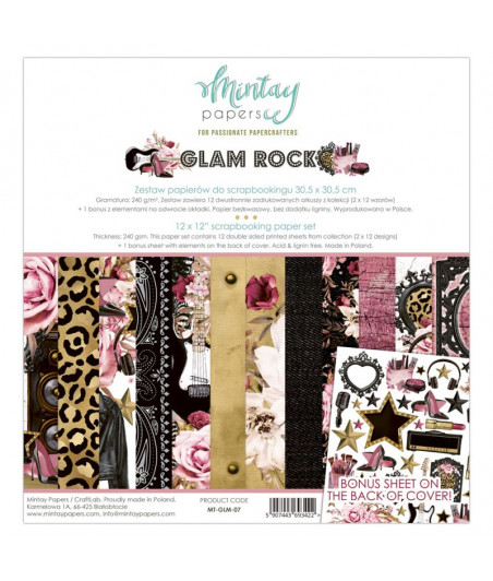 MINTAY BY KAROLA - Glam Rock - 12x12  Pad Collection Kit