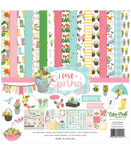 ECHO PARK - I Love Spring - 12x12  Pad Collection Kit