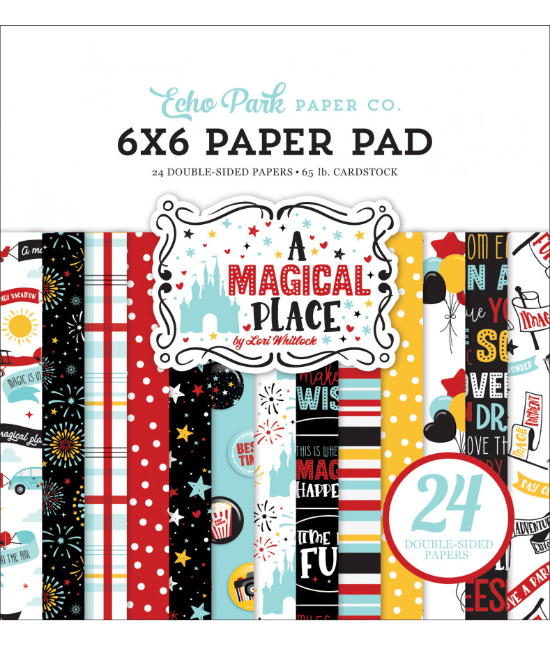 Echo Park Blocco Carta Double-Sided 6x6 – 24 Fogli – Tema "My Little Girl" – Per Scrapbooking E Cardmaking