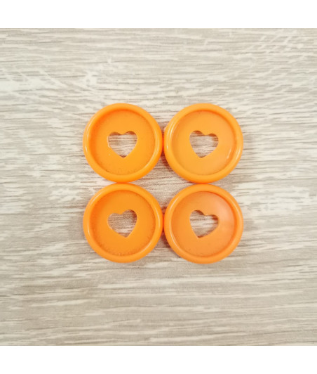 Dischi piccoli 2,3 cm - Arancio