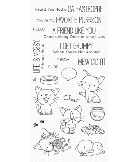 MY FAVORITE THINGS  - Clear Stamp - Cat-astrophe