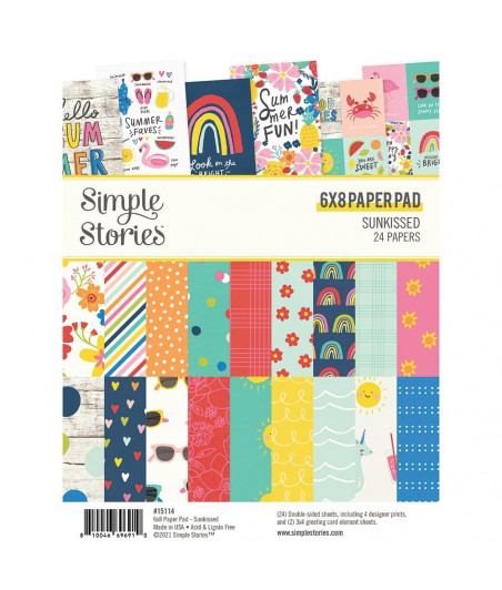 SIMPLE STORIES - Sunkissed - 6x8 Inch Paper Pad