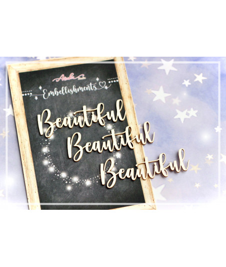 MEMORY PLACE - Beautiful Embellishment Chipboard (3pcs)